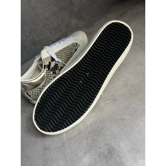 Steve Madden Madden Girls White Multi Snakeskin Star Sneakers Womens Size 7.5 - Picture 9 of 16